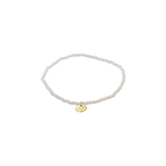Pilgrim INDIE armbånd hvit gullbelagt Pilgrim INDIE armbånd hvit gullbelagt