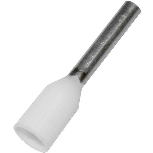 Nemiq Isolert Endehylse 0 75mm2 8 Hvit