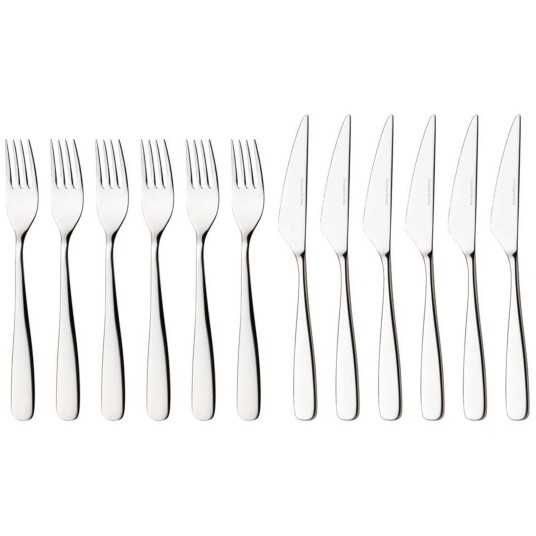 Hardanger Bestikk Tuva Biffsett 6 personer