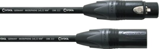 Cordial Cpm 3 Fm Xlr Hankjønn Xlr Hunkjønn 3 M Svart