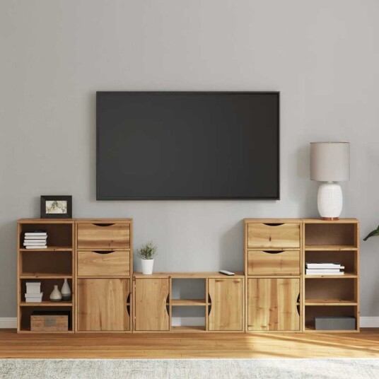  TV enheter med oppbevaring 5 delers ODDA heltre furu