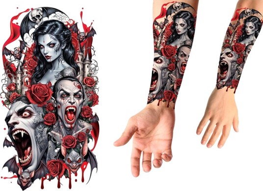 Vampyr - Midlertidige Tatoveringer