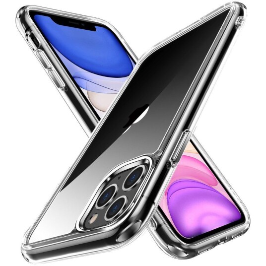 INCOVER iPhone 11 Pro Max Krystallklart Hybrid Plast Bakdeksel - Gjennomsiktig