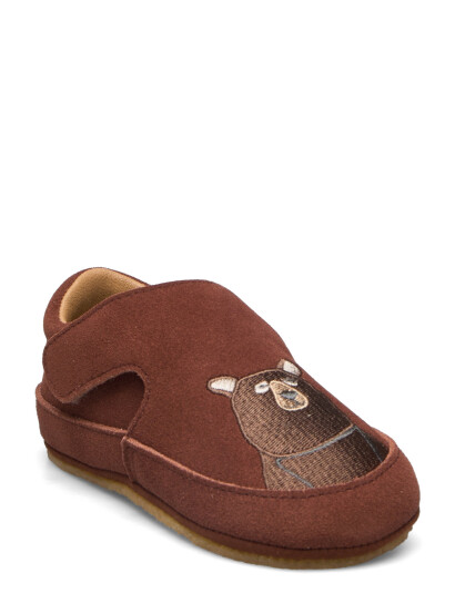 Wheat Pixi Indoor Shoe - Brown - 20-13.1CM