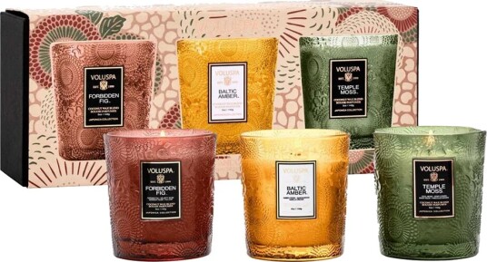 Voluspa 3 X Demi Candle Set, Duftlys
