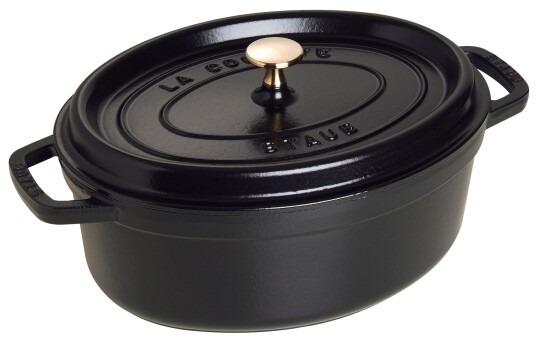 Staub Oval gryte 4,2 L Sort 1721267-02-0 1721265-02-0 Staub Oval gryte 4,2 L Sort 1721267-02-0 1721265-02-0