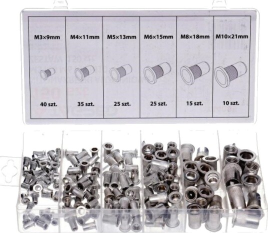 Silver Alumixon Blindnitter Aluminium M3-M10 (150 Stk.)