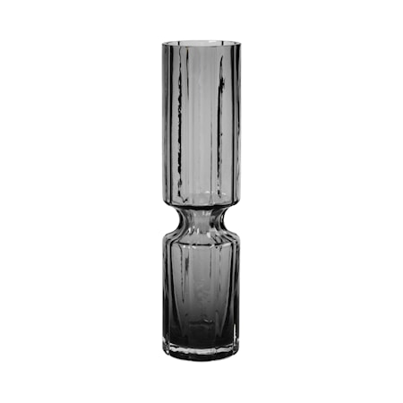 Hyacint Vase Munnblåst Glass Røyk