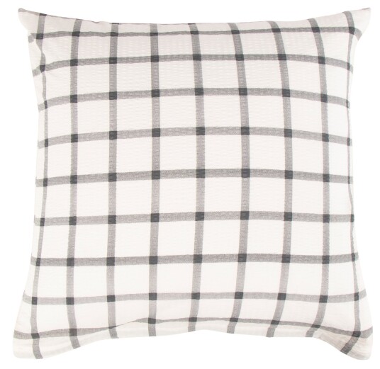 By Night Putetrekk 60x63 cm Check grey Krepp 100% bomull