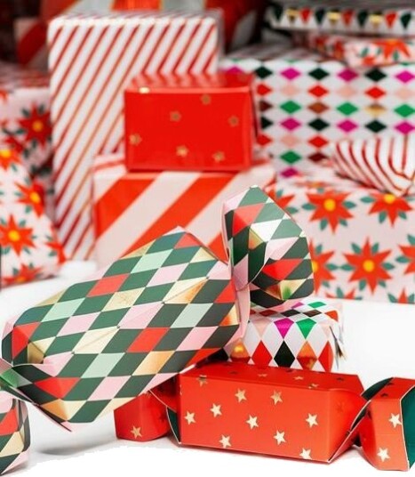 PartyDeco Gaveesker Jul - 2-pakning PartyDeco Gaveesker Jul - 2-pakning