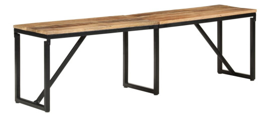 vidaXL Benk 160x35x46 cm heltre mango