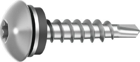 Ejot Saphir IQ Byggskrue for tre, UTV-C3, 250-pakk Lysegrå, 4.9x35 mm, Innfesting