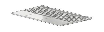 HP TOP COVER NSV DSC W KB NSV BL
