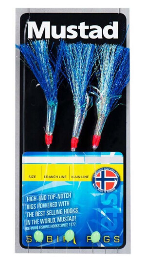 Mustad Blue Flasher Rig str 1/0