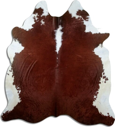 Kuskinn Brun/hvit 1470 Størrelse: 210 x 200 cm
