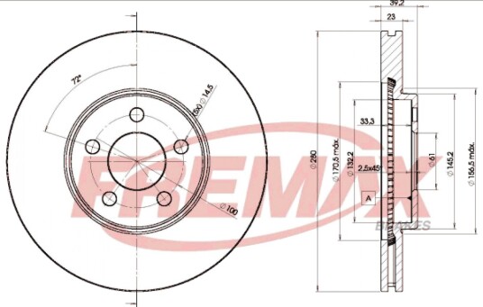 Bremseskive FREMAX BD-5300
