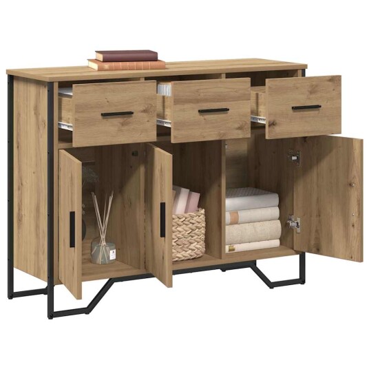 Sideboard artisan eik 97 x 32.5 x 74.5 cm Konstruert tre Sideboard artisan eik 97 x 32.5 x 74.5 cm Konstruert tre