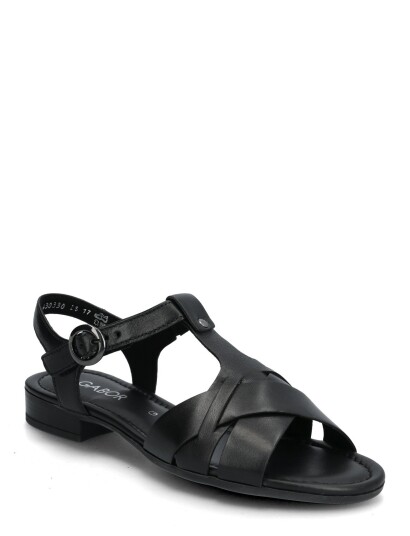 Gabor Flat Sandal Black 37 Gabor Flat Sandal Black 37