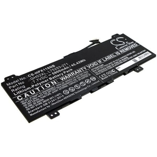 HP Chromebook X360 11 G3 batteri (5900 mAh 7.7 V, Sort)