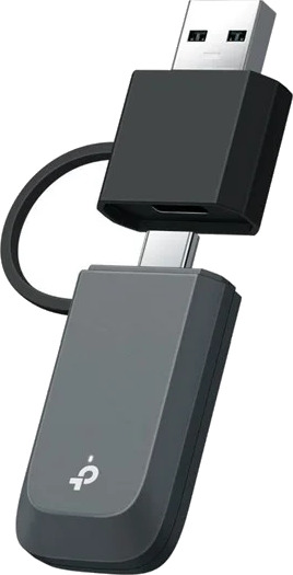 Tp-Link Archer Tbe230u, Koblet Med Ledninger (Ikke Trådløs), Usb Type-A/Usb Type-C, Ethernet, Wi-Fi 7 (802.11Be), 2882 Mbit/S, Svart, Grå