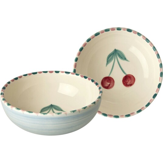 Ceramic Bowl 13,4 cm, Cherry Ceramic Bowl 13,4 cm, Cherry