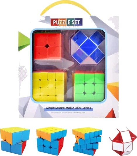Vini Game Magic 3X Kube Og Linjal Lekesett Vini Game Magic 3X Kube Og Linjal Lekesett