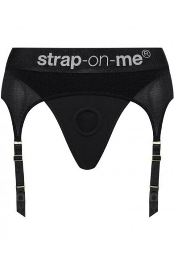 Luxury Strap-On Harness with Suspenders M