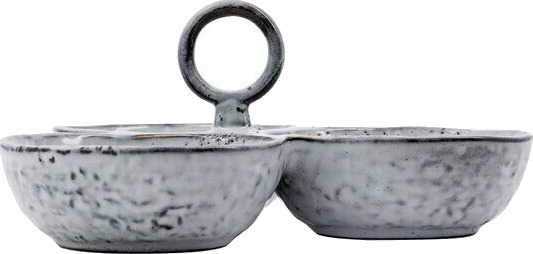 House Doctor Rustic serveringsbolle 20 cm grå/blå House Doctor Rustic serveringsbolle 20 cm grå/blå