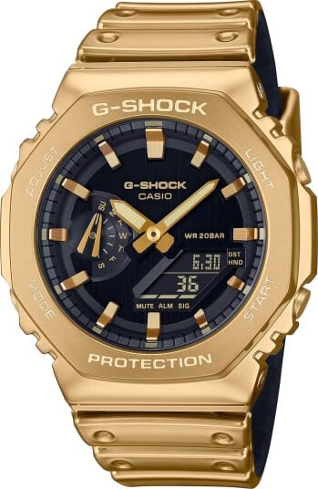 Casio Herreklokke GM 2100YMG 9AER G Shock Sort/Resinplast Ø44 mm Casio Herreklokke GM 2100YMG 9AER G Shock Sort/Resinplast Ø44 mm
