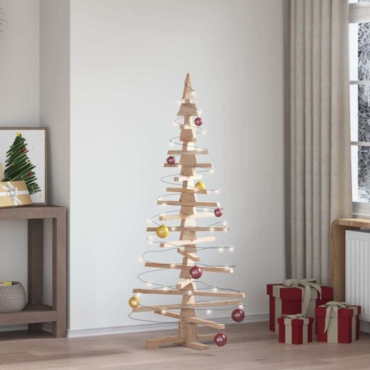  Juletre i tre til dekorasjon 150 cm heltre furu
