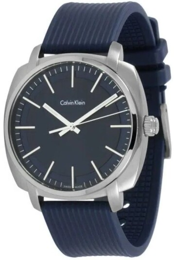Calvin Klein CK Herreklokke K5M311ZN Highline Blå/Gummi Calvin Klein CK Herreklokke K5M311ZN Highline Blå/Gummi