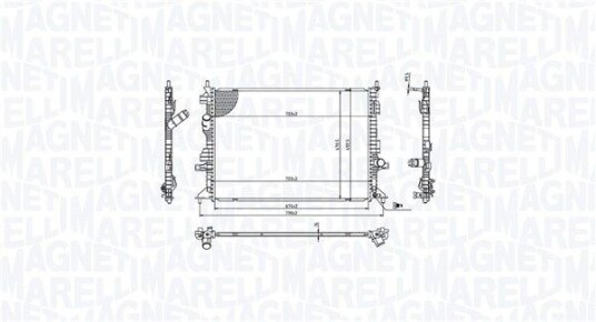 Radiator MAGNETI MARELLI 350213215700