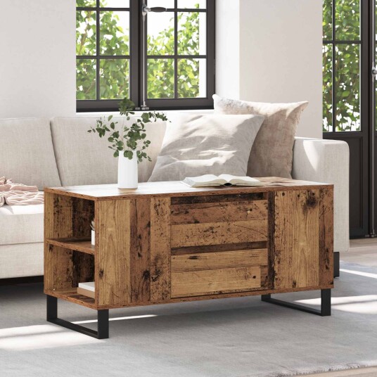  Kaffebord Gamle tre 102 x 44,5 x 50 cm Konstruert tre