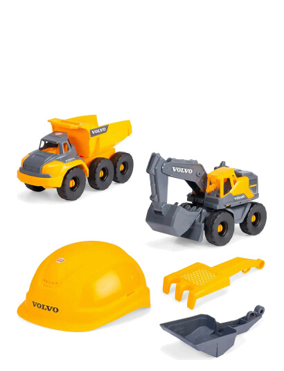 Dickie Toys Dickie Toys Volvo Construction Playset - Yellow - ONE SIZE Dickie Toys Dickie Toys Volvo Construction Playset - Yellow - ONE SIZE