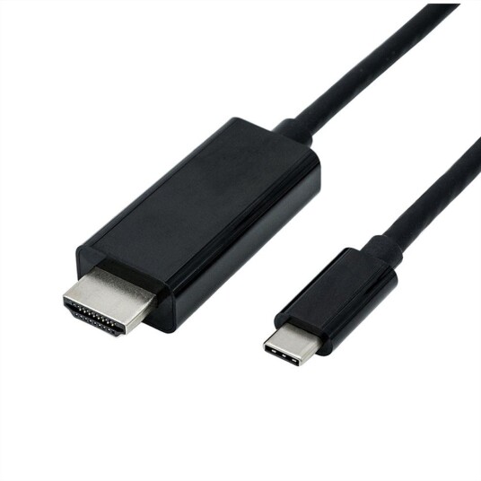 Roline USB-C til HDMI Adapter 5m Svart - Hankjønn
