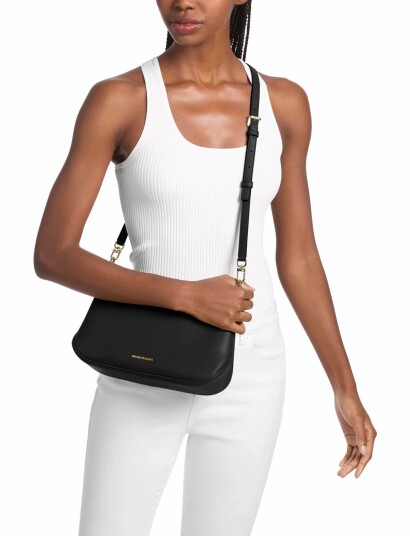 Michael Kors Md Conv Pouchette Xbody Black ONE SIZE