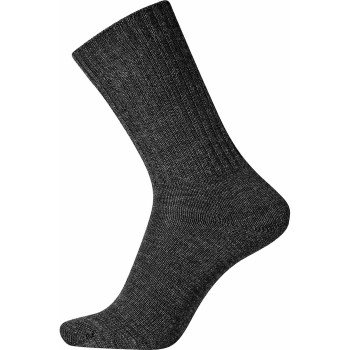 Egtved Strømper Wool Ribbed Sock Mørkgrå Str 40/45 Egtved Strømper Wool Ribbed Sock Mørkgrå Str 40/45