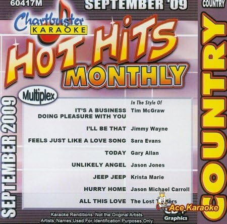 Diverse Artister Karaoke: Hot Hits Country September 2009 / Var CD