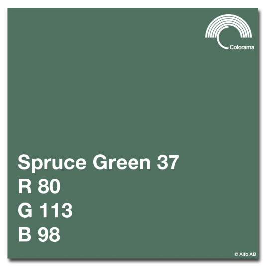 Colorama bakgrunnspapir 537 Spruce green 1.35 x 11 meter Colorama bakgrunnspapir 537 Spruce green 1.35 x 11 meter