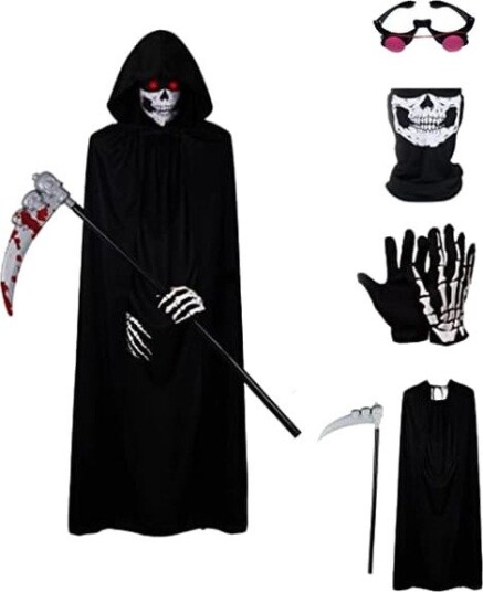Halloween Dødskostyme 175 cm