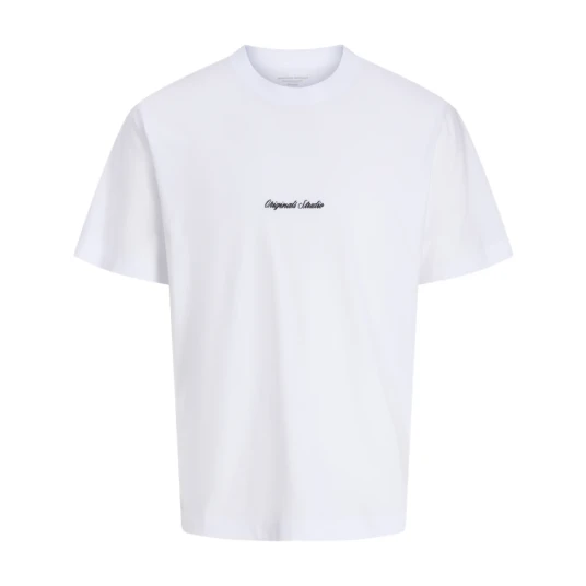 Jack & Jones Jornorrebro Emb Tee Ss Crew Neck Noos - White - XS