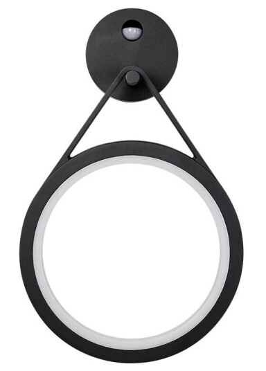 Lucande Utendørs LED-vegglampe Mirco med sensor, ring Lucande Utendørs LED-vegglampe Mirco med sensor, ring