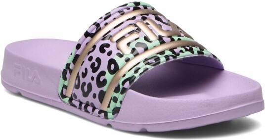 Morro Bay P Slipper Kids Pink FILA VIOLA-LEOPARD 28,29,30,31,32,33