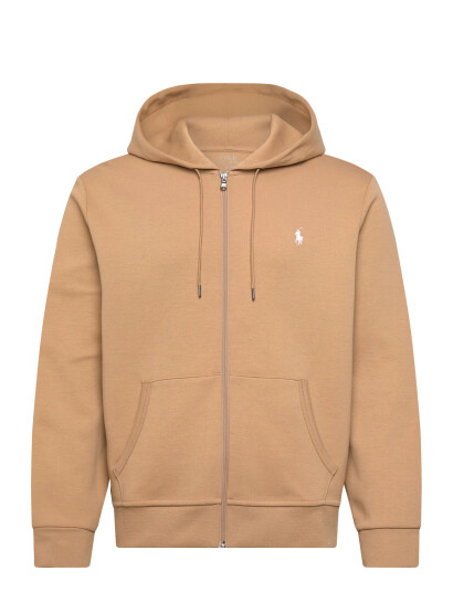 Polo Ralph Lauren Double-Knit Full-Zip Hoodie - Beige - S Polo Ralph Lauren Double-Knit Full-Zip Hoodie - Beige - S