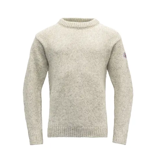 Devold Nansen Man Sweater Crew Neck XL , Grey Melange Devold Nansen Man Sweater Crew Neck XL , Grey Melange