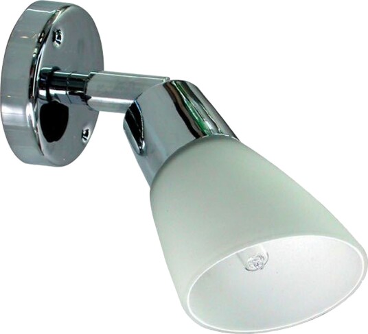 Søylelampe i krom med opal skjerm 3W LED