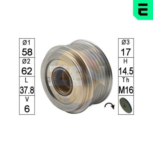 Dynamo remhjul ERA ZN5716