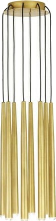 Pylon 8 Light Chandelier Nightshade Black