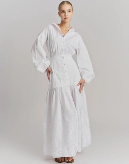 ella&il Penelope Embroidery Dress White L ella&il Penelope Embroidery Dress White L