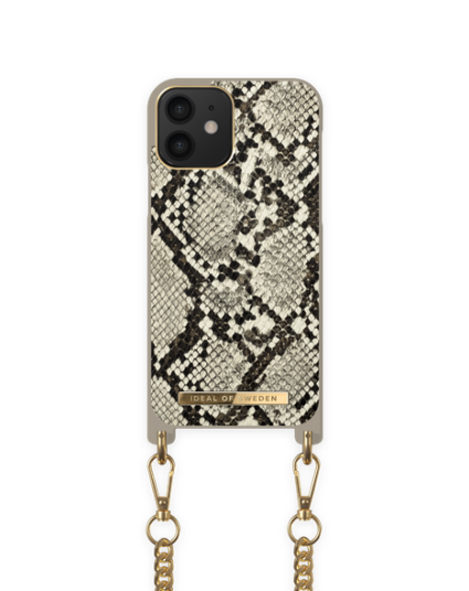 Ideal Of Sweden Atelier Necklace Case iPhone 12 Desert Python